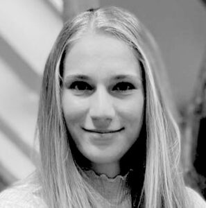 Black and white portrait of Eliska Freibergerova